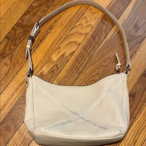 The Sak cream/white Leather Shoulder Bag